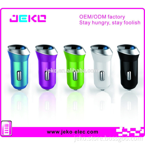 shenzhen factory certificate single usb car charger LED light car charger for mobile phone in car using charger